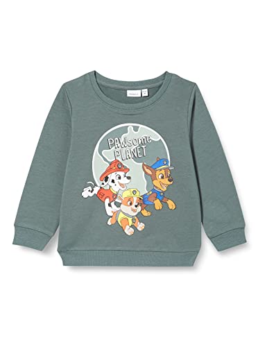 NAME IT Chłopięca bluza Nmmsepp Pawpatrol Sweat Bru Vde, Balsam Green, 86