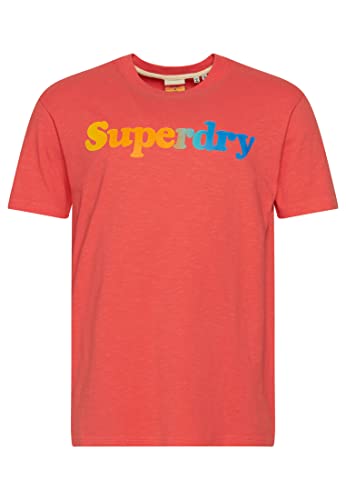 Superdry Koszulka męska z nadrukiem, Cayenne, S