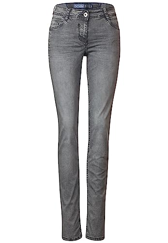 Cecil Damskie spodnie jeansowe Loose, Mid Grey Used Wash., 26W / 32L