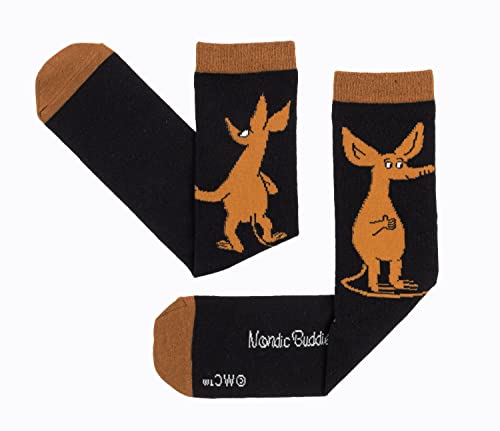 Sniff Wondering Moomin skarpety męskie, czarny, brązowy, 40-45 EU