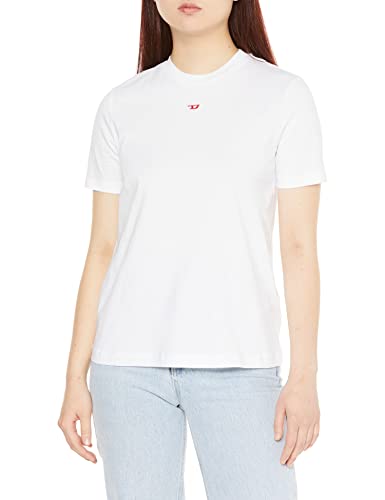 Diesel T-reg-d T-Shirt Koszulka damska, Jasny biały, XXS