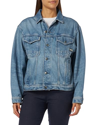 G-STAR RAW Damska kurtka dżinsowa oversize, Niebieski (D23643-D436-C947 Sun Faded Air Force Blue), S