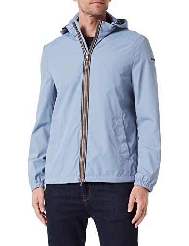 Geox Męska kurtka M SIRON Faded Denim, 54, Faded Denim, 54