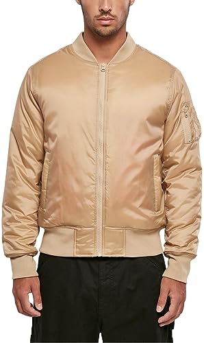 Build Your Brand Męska kurtka bomber, beżowy (Unionbei), 3XL
