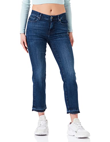 7 For All Mankind Dżinsy damskie The Straight Crop, Ciemnoniebieski, 50