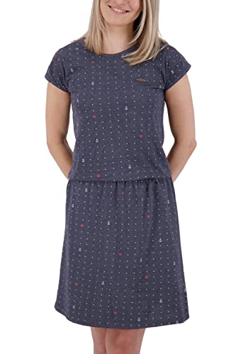 alife kickin Damska koszula Shannaak B Shirt Casual Letnia sukienka XS-XXL, Melanż morski, L