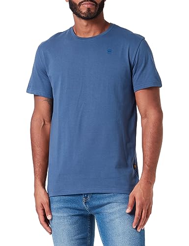 G-STAR RAW Męski T-Shirt Base-s R T S/SG-STAR RAW Męski T-Shirt Base-s R T S/S, Niebieski (Rank Blue D16411-336-868), XXL