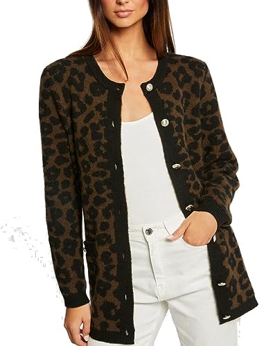 Morgan Sweter damski, Czarny/Armia, XL