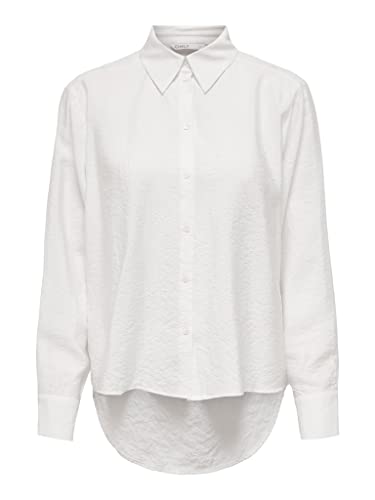 ONLY Damska koszulka Onlmary L/S WVN bluzka, Cloud Dancer, XL