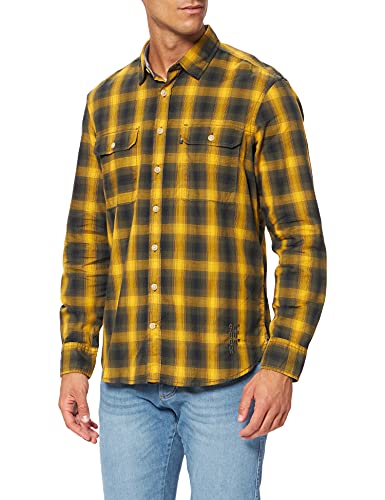 camel active Koszula męska 4091306S30, złoto, 6XL