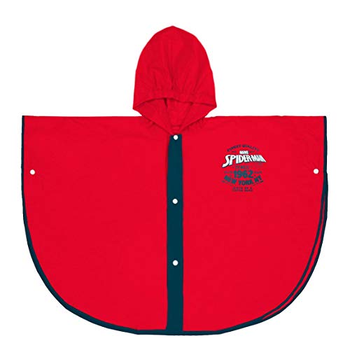 CERDÁ LIFE'S LITTLE MOMENTS Chłopięce 2400000571_S0304-C65 Spiderman Rain Poncho - oficjalna licencja Marvel Studios, Rojo, 3-4 lata