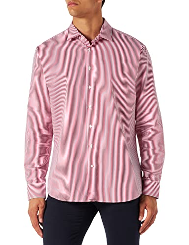 Seidensticker Męska koszula biznesowa, czerwony, 40 PL