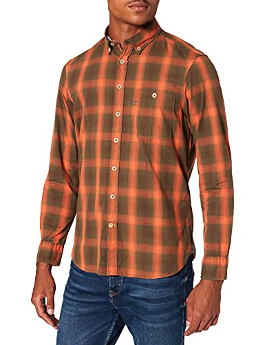 Camel Active Koszula Męska 4091106S20, Pumpkin, M