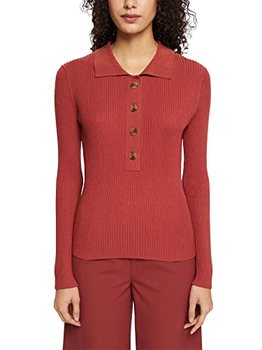 ESPRIT Sweter damski 092EE1I352, 805 / TERRACOTTA, L, 805/terakota, L