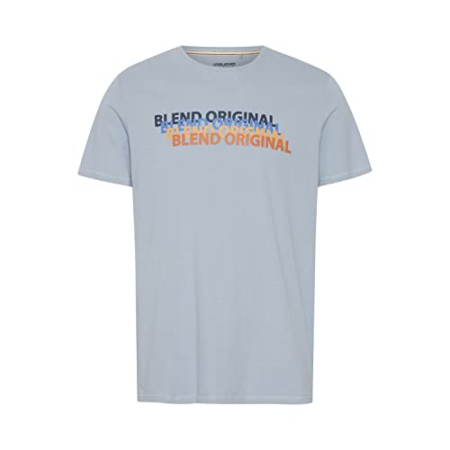 Blend Męski T-shirt T-shirt, 164010/Dusty Blue, XL, 164010/Dusty Blue, XL
