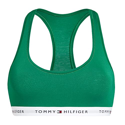 Tommy Hilfiger Damski biustonosz bez podszewki, Zielone od strony, L