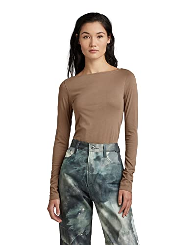 G-STAR RAW Damski top typu slim, Brązowy (Deep Walnut D22754-d266-b743), XL