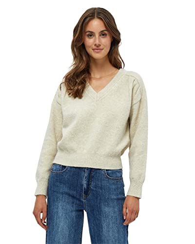 Desires Damska bluza Jackline z dekoltem w serek, 9014m Oyster Grey Melange, L