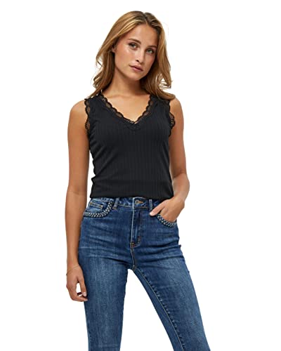 Peppercorn Damski top z koronką GAI 3, czarny, L