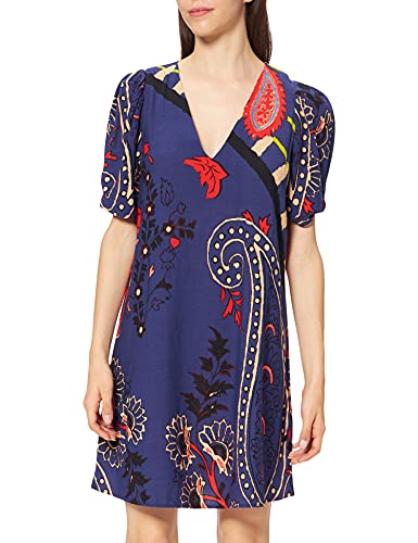 Desigual Damska sukienka Vest_terrassa Casual, niebieski, M