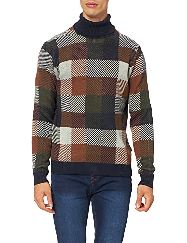 CASUAL FRIDAY Karl Jacquard Knit sweter męski, 193923 / Navy Blazer, XL
