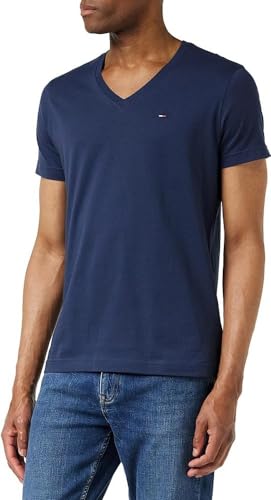 Tommy Hilfiger S/S dzianinowe topy czarny irys, Czarny irys, 3XL