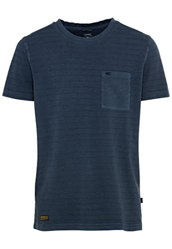 Camel Active Męski T-Shirt, Niebieski Night Blue, M