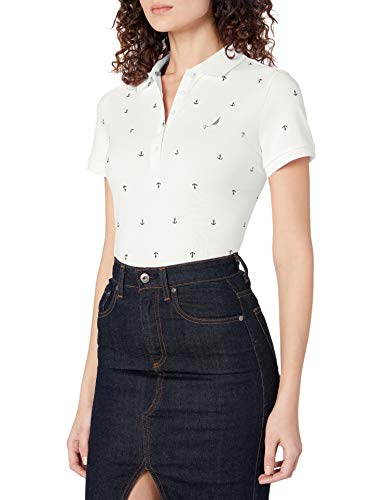 Nautica Damska koszulka polo Anchor Short Sleeve Breathable Stretch Cotton Polo Shirt