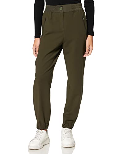 IPEKYOL Damskie spodnie Ankle Length Jogger, khaki, L