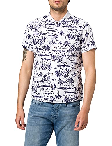 s.Oliver Koszula męska, White Aop, 3XL