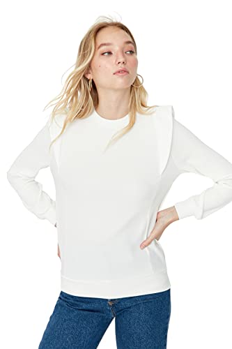 Trendyol Bluzka - ecru - Regularny, Ecru, S