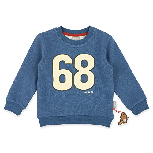 Sigikid Bluza chłopięca, niebieski melanż, 122