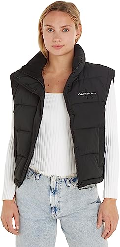 Calvin Klein Jeans Damska kamizelka Mw Non-Down, Czarny, L
