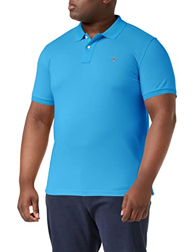 GANT Oryginalna męska koszulka polo Pique SS Rugger, Day Blue, XS