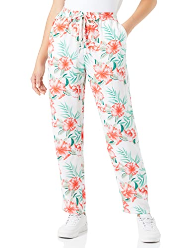 ONLY Onlsylvie Life damskie spodnie materiałowe Ptm, Cloud Dancer/Aop: jungle, S