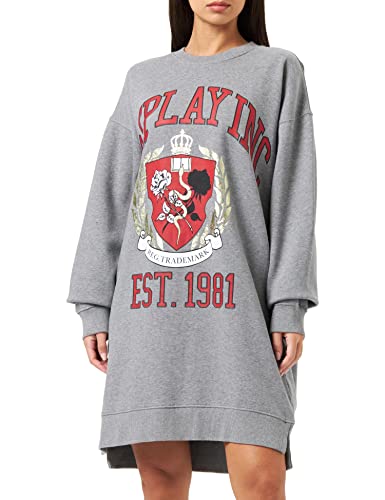 Replay Damska sukienka na co dzień, M14 Grey Melange, L