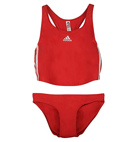adidas Damski kostium kąpielowy 2 szt. 3 s, żywy czerwony, L
