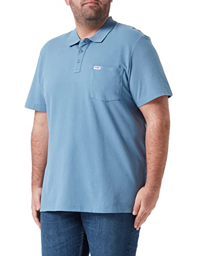 Wrangler Męska koszulka polo, niebieski, S