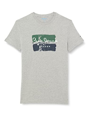 Pepe Jeans Męski t-shirt Santino, 933grey Marl, XS