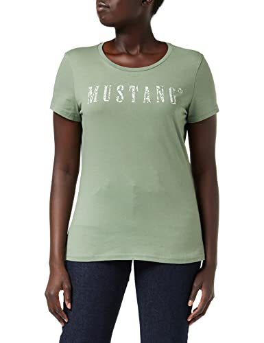 MUSTANG Damska koszulka Alexia C z nadrukiem, Sea Spray 6332, XS
