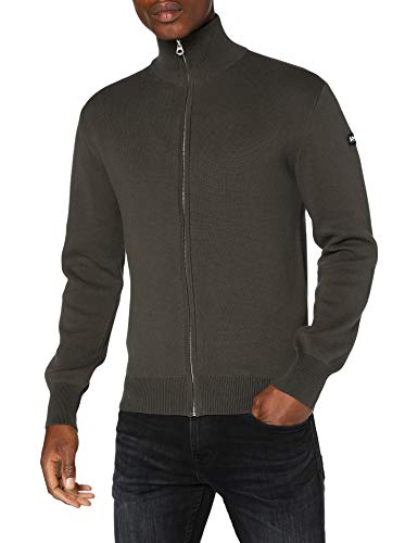 Schott NYC Sweter Sweter Męski, Ciemny khaki, 3XL