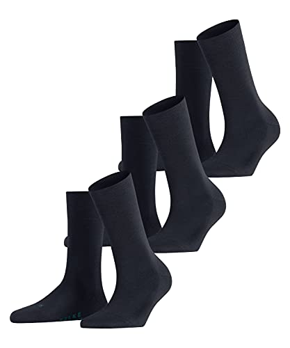 Falke Skarpetki damskie (opakowanie 3), Blau (Dark Navy 6379), 39-42 EU