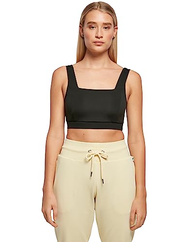 Urban Classics Damski biustonosz sportowy z recyklingu Squared Bra, czarny, 3XL