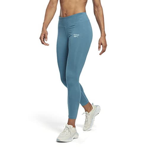 Reebok Legginsy bawełniane damskie Identity, Stely Blue, S (Krótki)