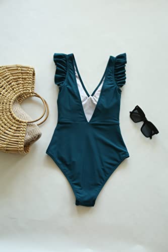 Averie Damski kostium kąpielowy Odessa One Piece, niebieski, XXL