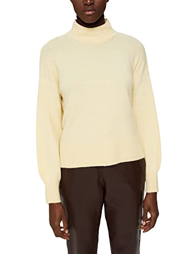 ESPRIT Sweter damski, Pastel Yellow, M