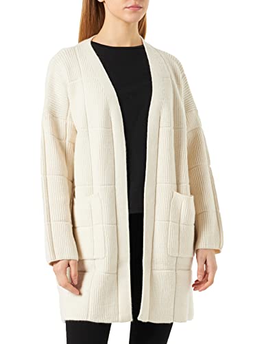 usha WHITE LABEL Damski kardigan z dzianiny, biały (wollweiss), XL-XXL