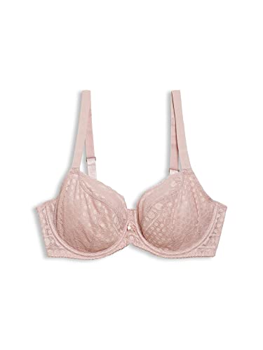 ESPRIT Recykling: Biustonosz z fiszbinami dla większych rozmiarów miseczek, Old Pink, 75E
