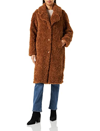 Freaky Nation Lea Teddy-FN płaszcz damski ze sztucznego futra, Scotch, S