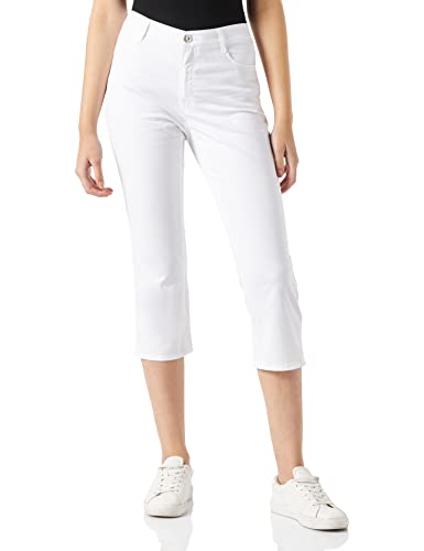 BRAX Damskie spodnie w stylu Mary Capri lato capri I spodnie, biały, 38W / 32L